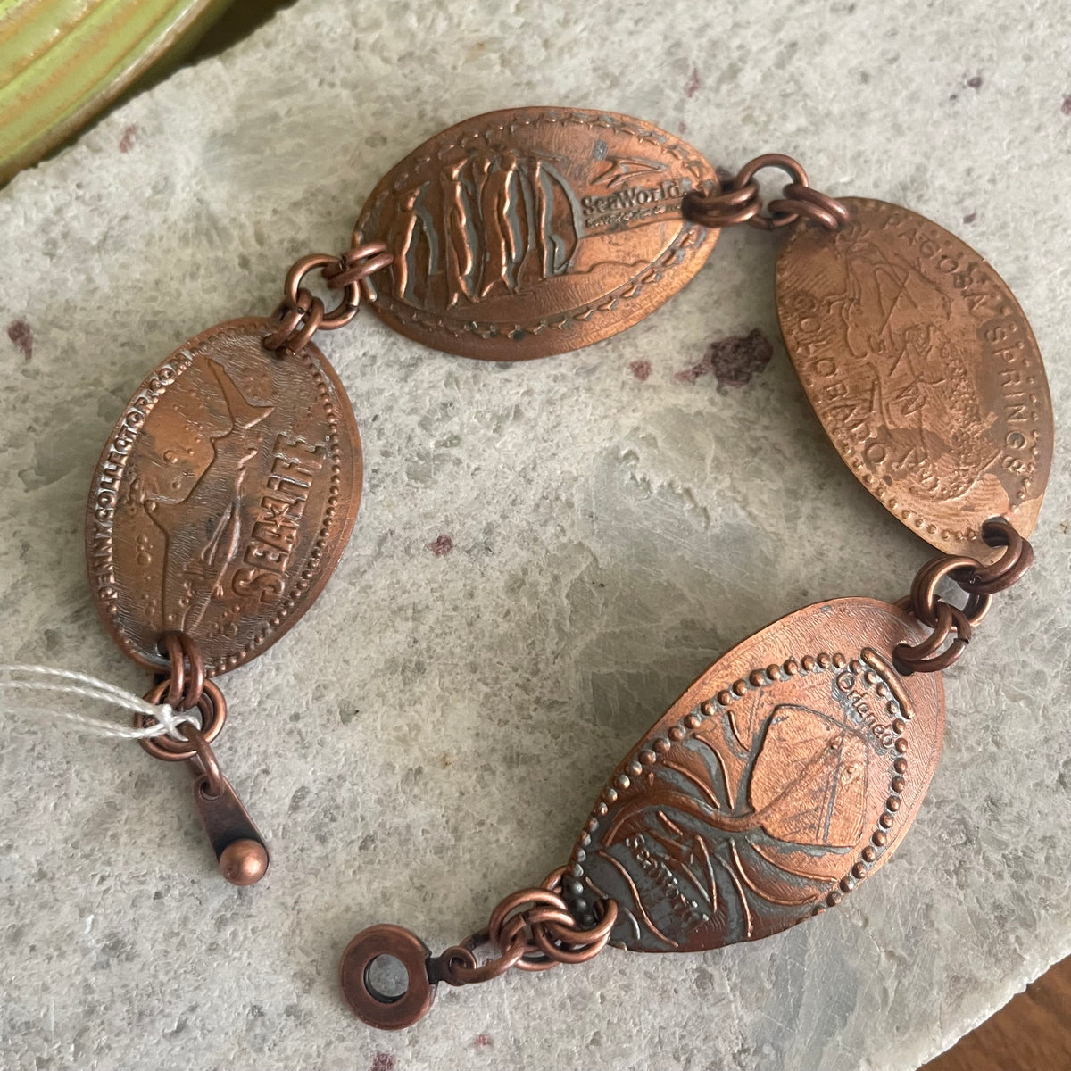 Themed Pressed Penny Bracelets Everyday Casual Jewelry Unisex Women Men Fun Gift Idea Unique