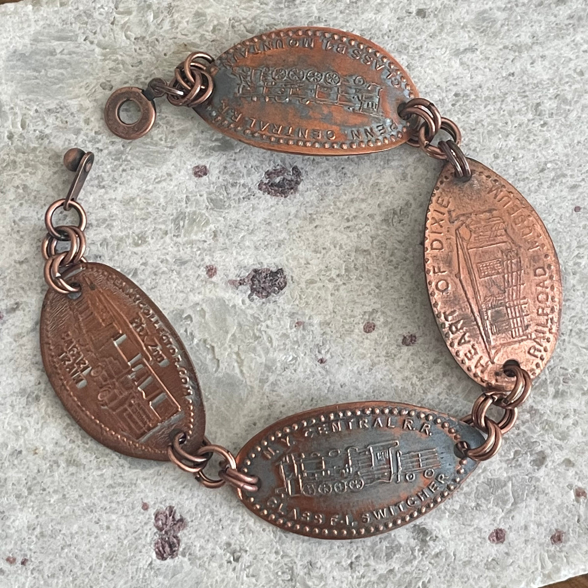 Themed Pressed Penny Bracelets Everyday Casual Jewelry Unisex Women Men Fun Gift Idea Unique