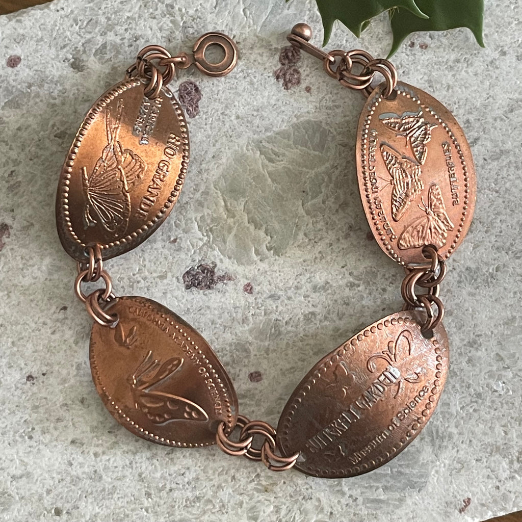 Themed Pressed Penny Bracelets Everyday Casual Jewelry Unisex Women Men Fun Gift Idea Unique