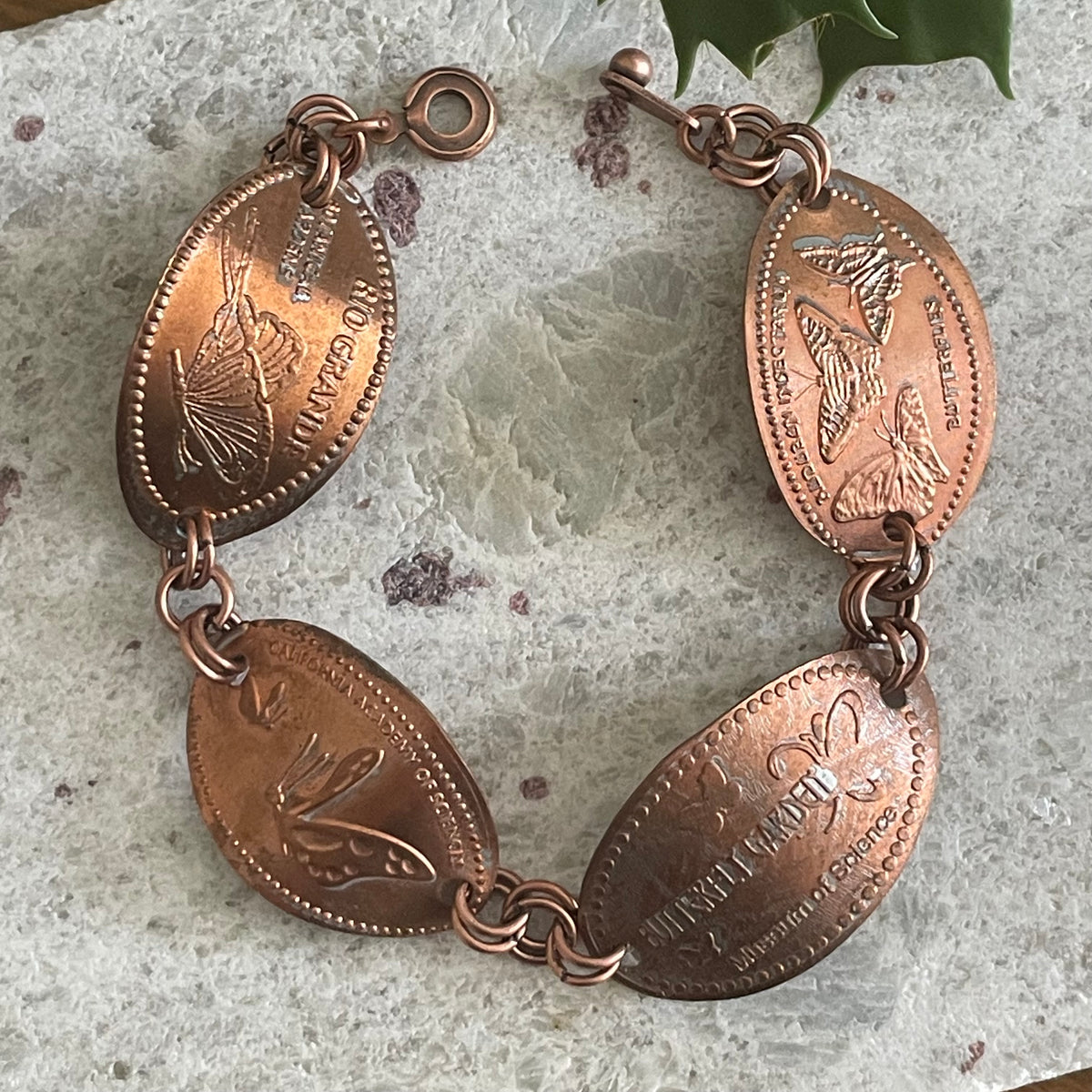 Themed Pressed Penny Bracelets Everyday Casual Jewelry Unisex Women Men Fun Gift Idea Unique