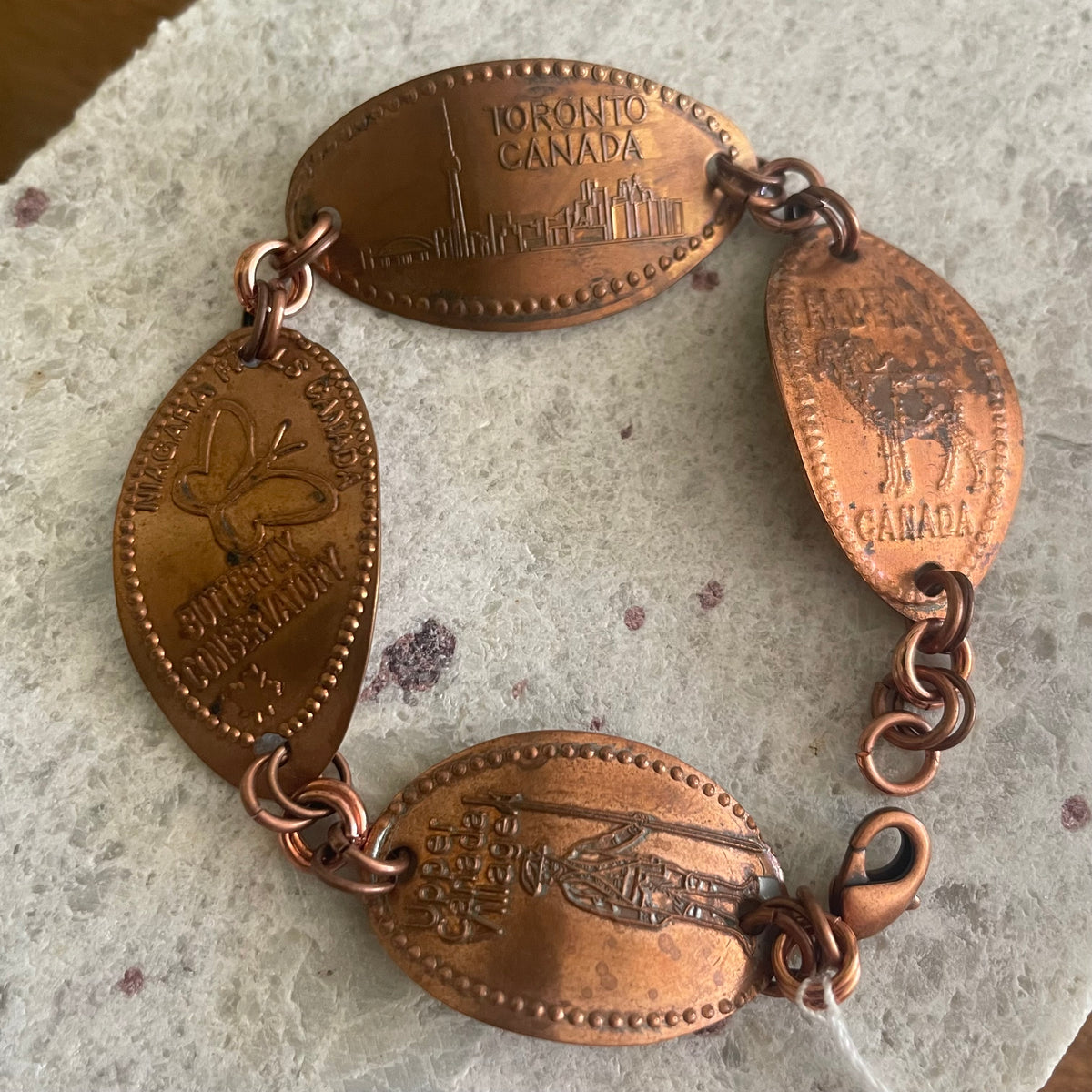 Themed Pressed Penny Bracelets Everyday Casual Jewelry Unisex Women Men Fun Gift Idea Unique