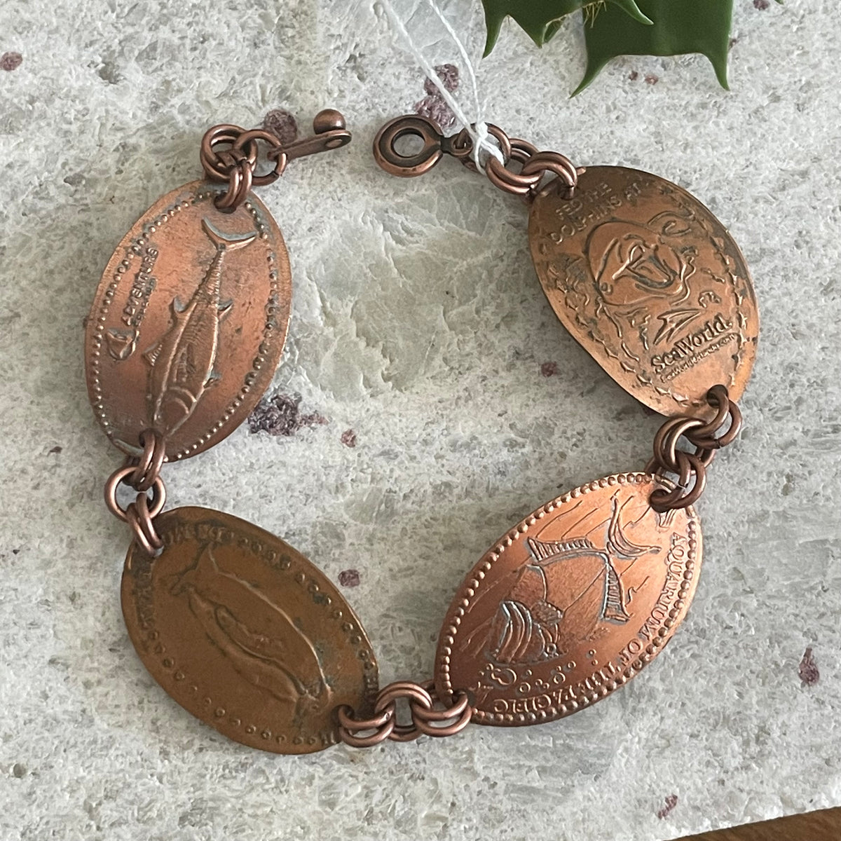 Themed Pressed Penny Bracelets Everyday Casual Jewelry Unisex Women Men Fun Gift Idea Unique