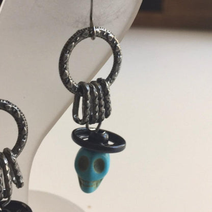 closeup of one earring