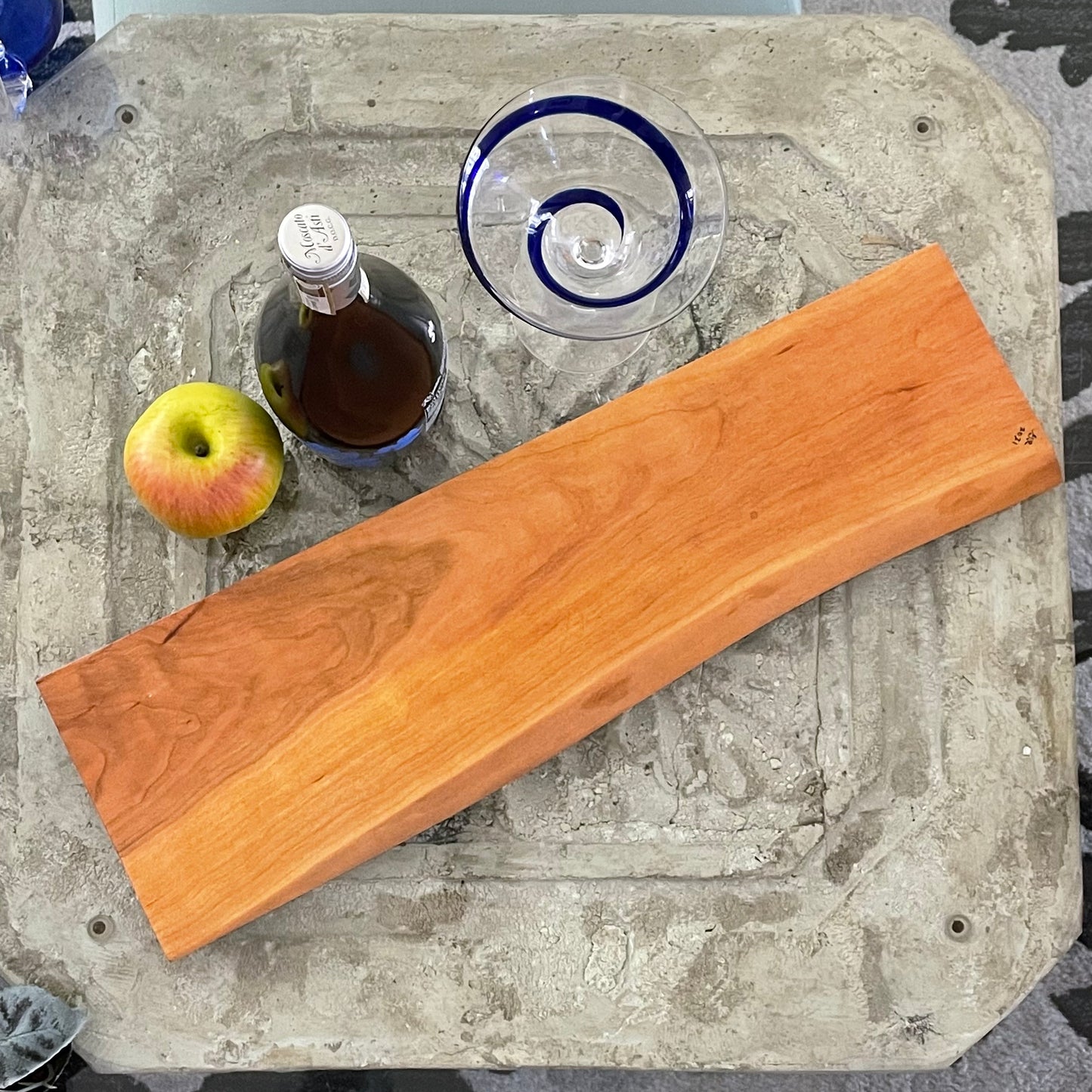 Live Edge White Oak Wood Charcuterie Board Long Rectangular/20-22" Hand Crafted Entertaining Party Hosting Holiday Gift Idea Housewarming