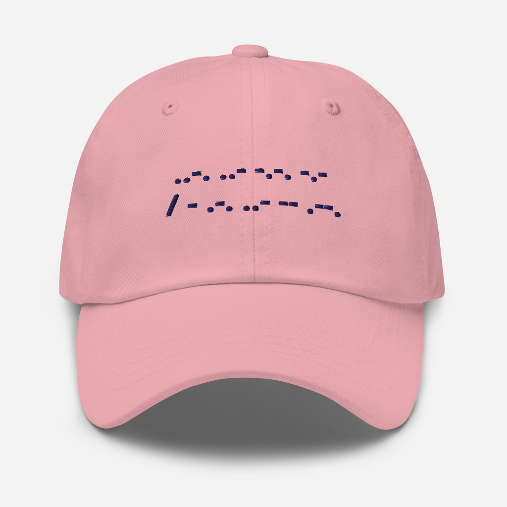 F*ck Tr*mp No Kings | Dad Hat Embroidered Morse Code Gender Neutral Adjustable Baseball Cap