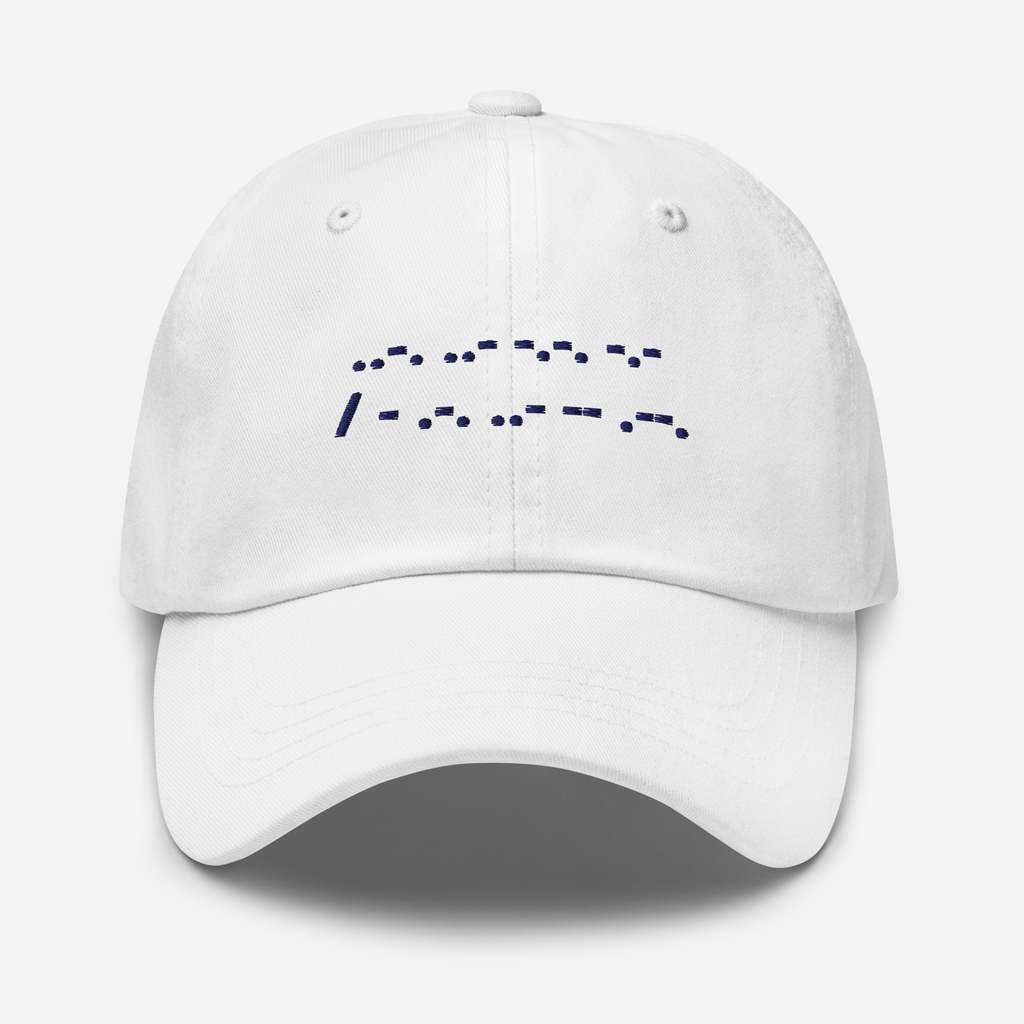 F*ck Tr*mp No Kings | Dad Hat Embroidered Morse Code Gender Neutral Adjustable Baseball Cap