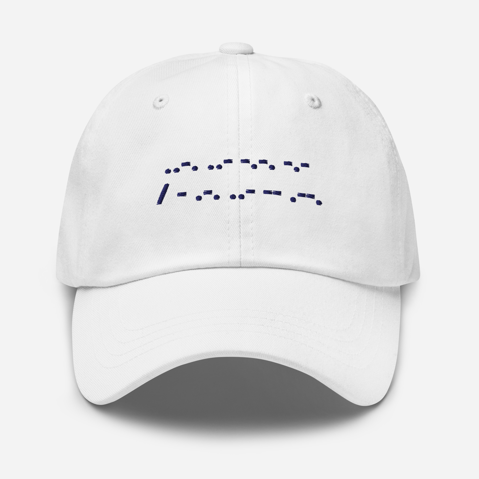 F*ck Tr*mp No Kings | Dad Hat Embroidered Morse Code Gender Neutral Adjustable Baseball Cap