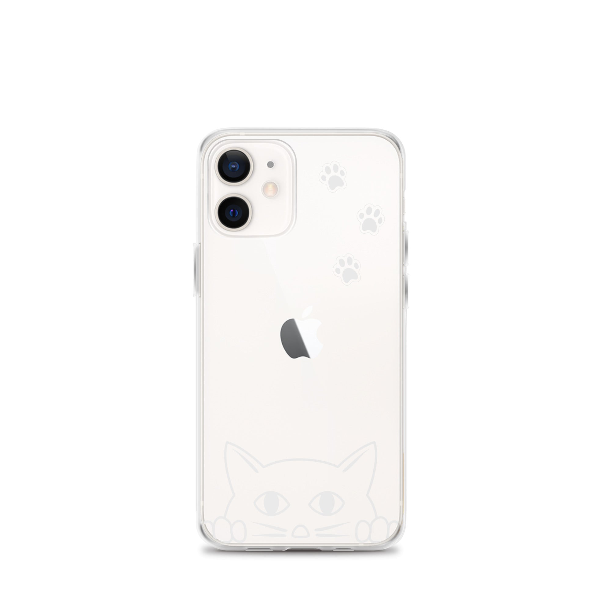 Peek-a-boo Cat | iPhone® Clear Phone Case Slim Fit Sturdy Cover Protective Pawprint Design for Pet Lovers Moms Dads