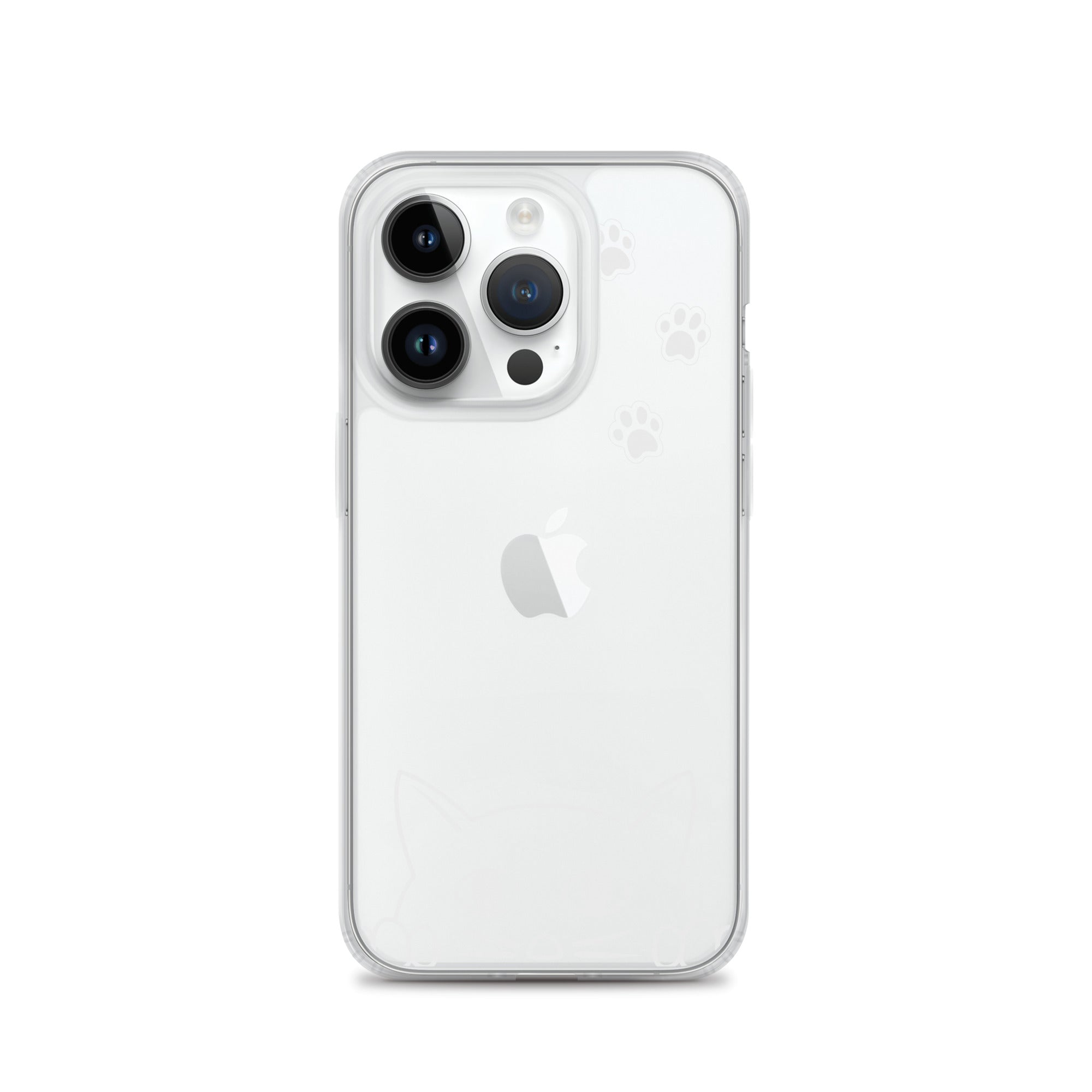 Peek-a-boo Cat | iPhone® Clear Phone Case Slim Fit Sturdy Cover Protective Pawprint Design for Pet Lovers Moms Dads