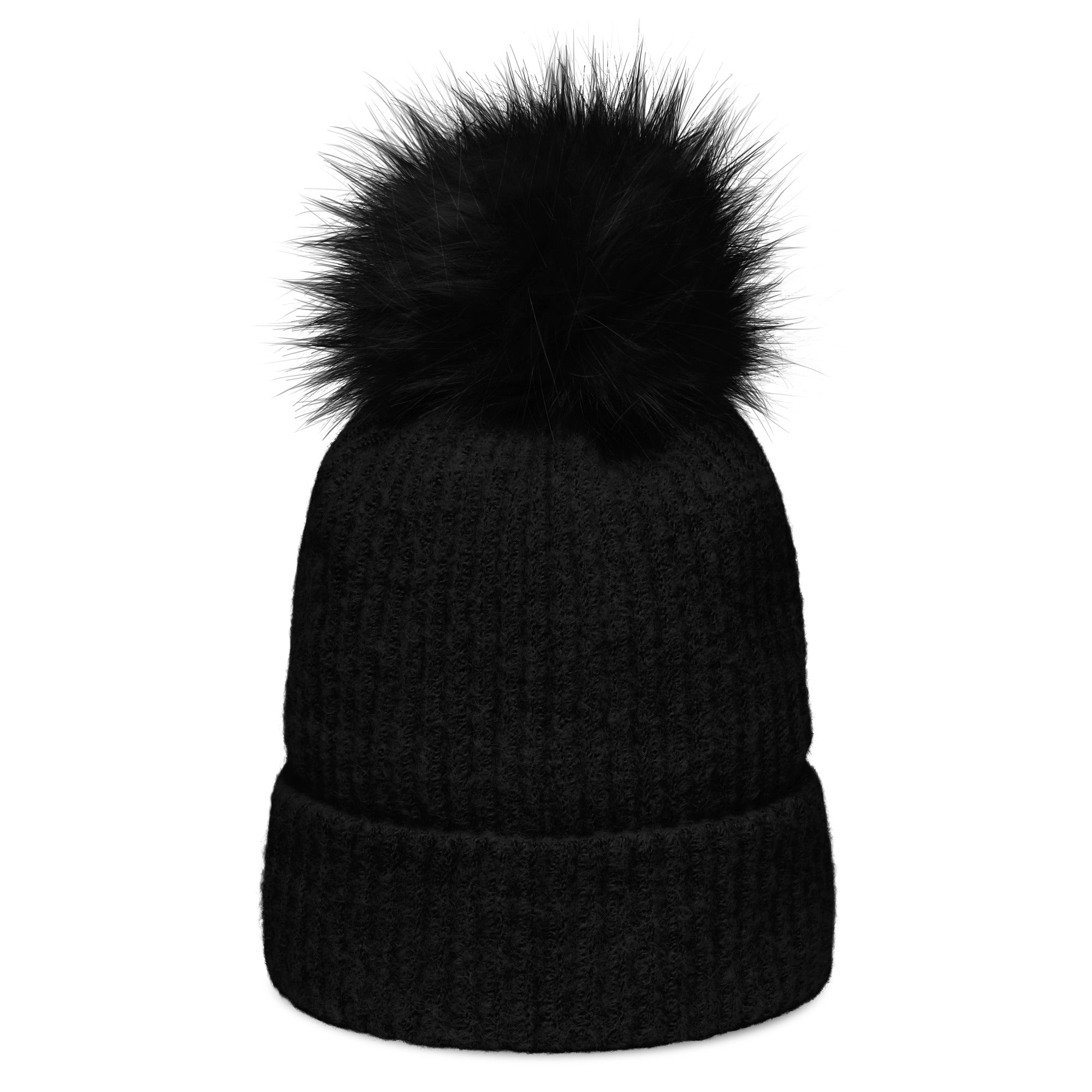 Snow Angel | Beanie Columbia Pom-Pom Knit Microfleece Lined Snowflake Double Layer Women's Men's Gift Winter