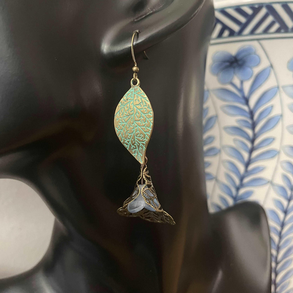 closeup of earrings