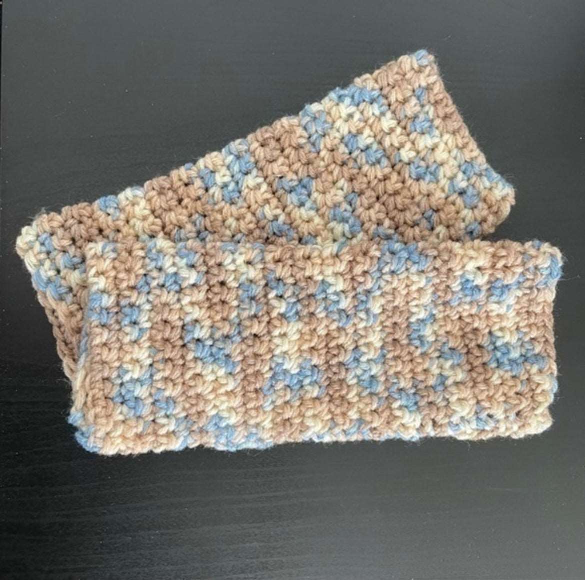 Gaming Texting Writing Tech Fingerless Gloves Sandy Beaches Marbled Tan Wheat Pastel Blue
