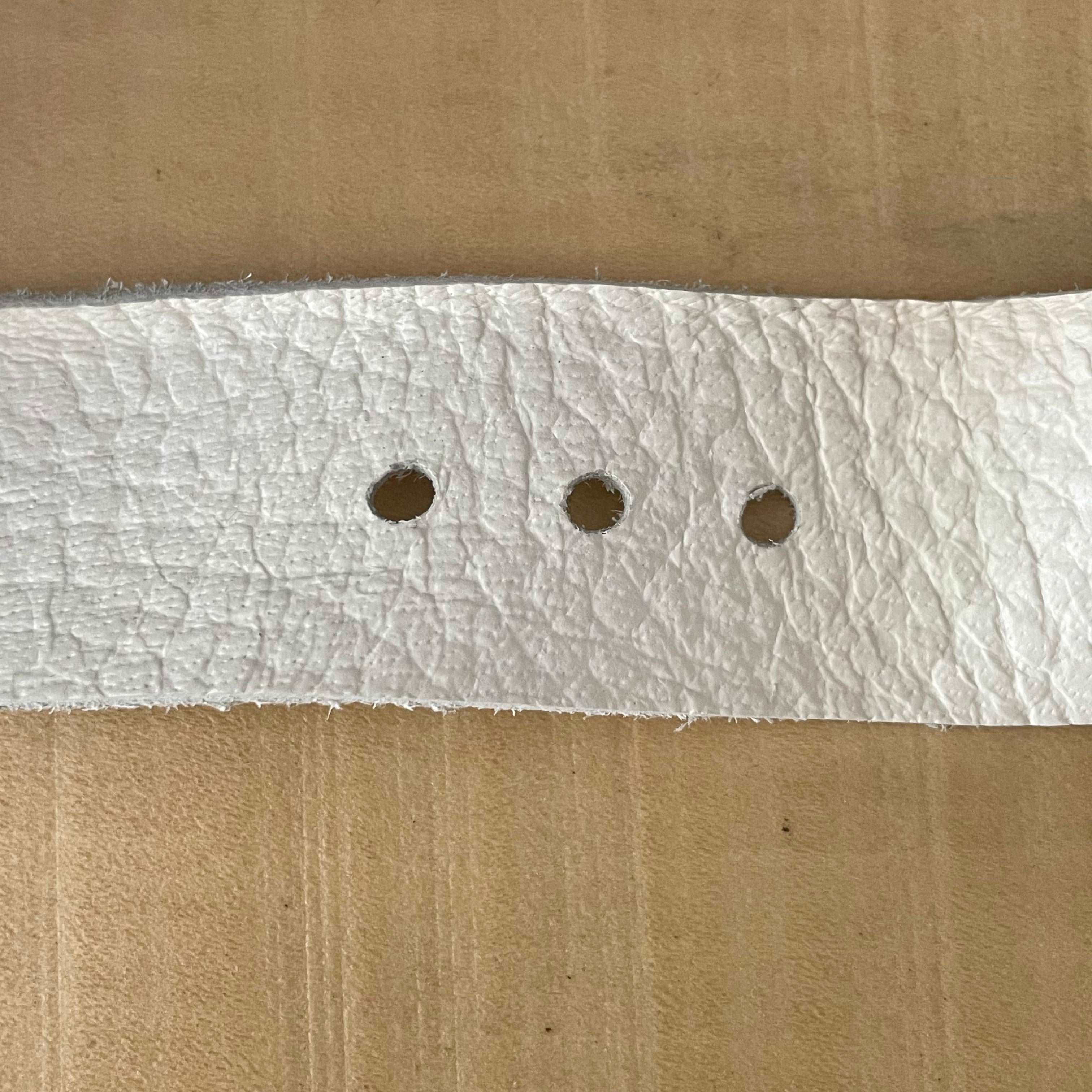 Life is About Creating Yourself Soft White Leather Suede Cuff Bracelet Adjustable Buckle Black