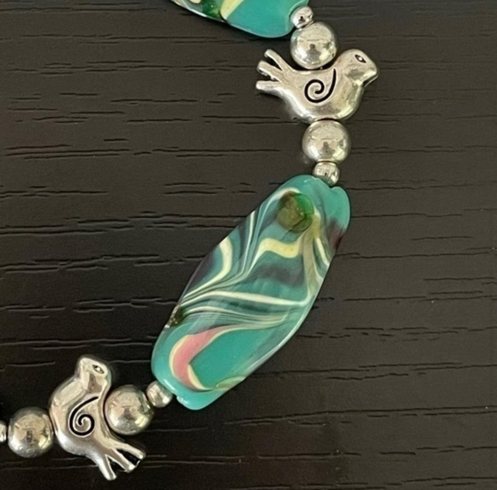 close up view of bracelet