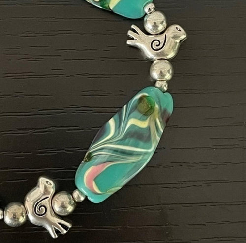 close up view of bracelet