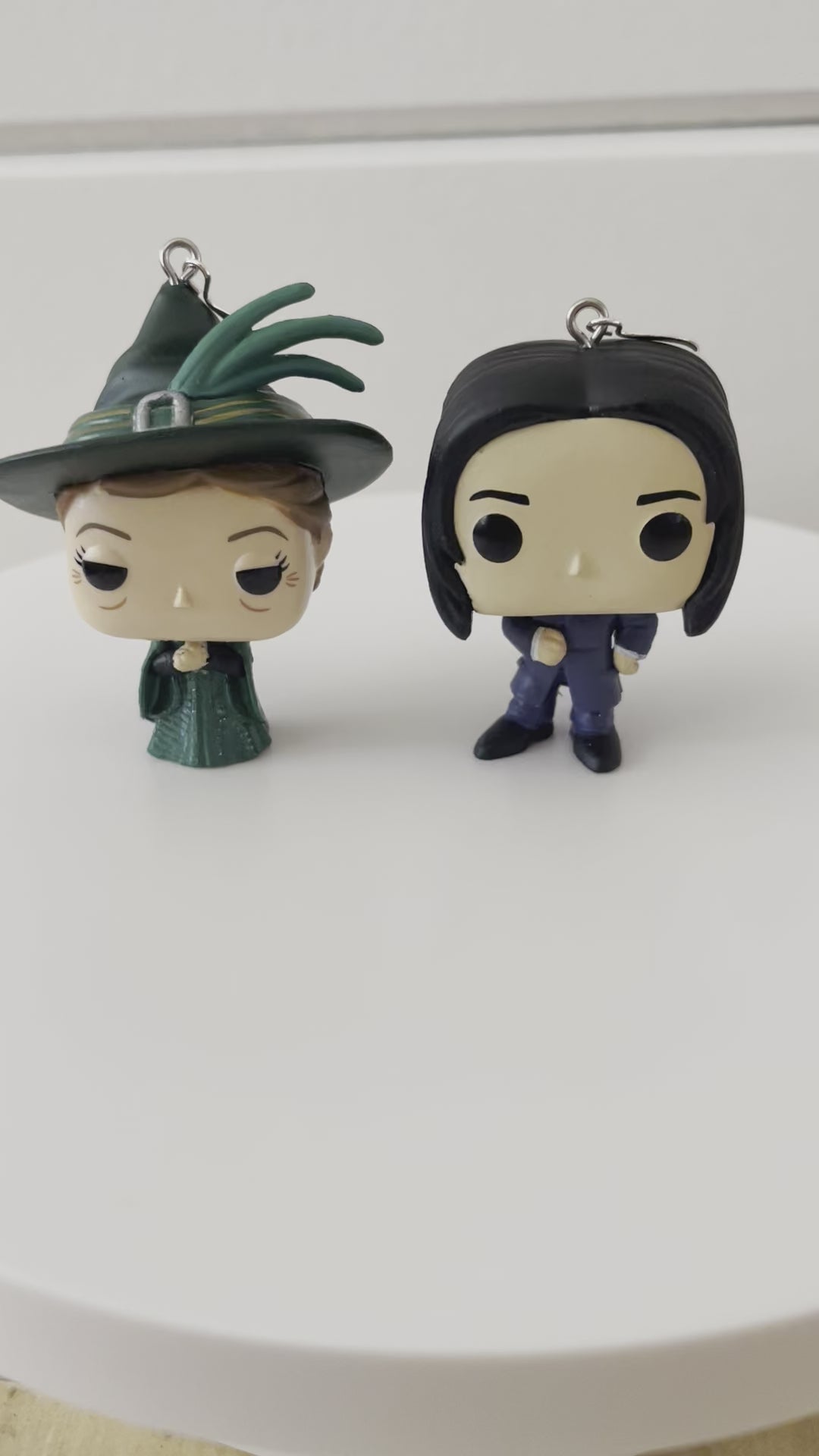 Pop Vinyl Earrings Snape & McGonagall Harry Potter Hand Crafted Repurposed Halloween Fandom Cosplay