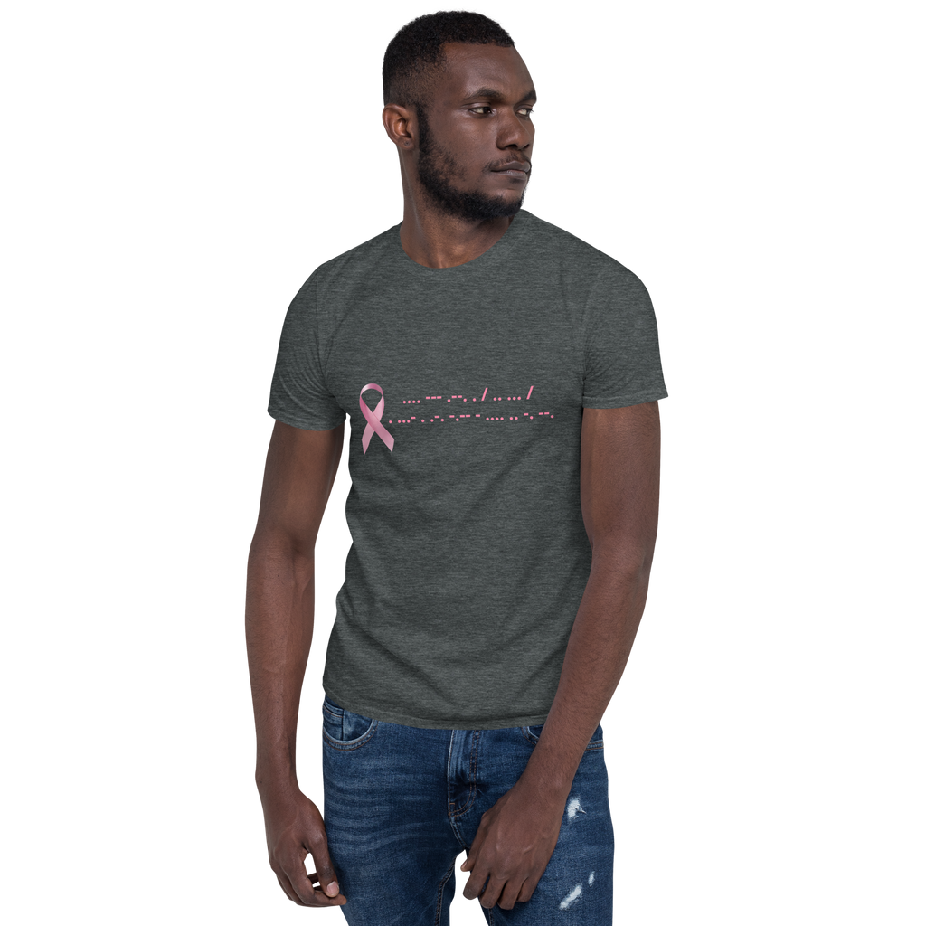 Hope Is Everything | T-Shirt Morse Code Short-Sleeve Unisex Cotton Pink Ribbon Support Mom Sister Aunt Wife Girlfriend