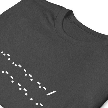 F*ck Cancer | T-Shirt Morse Code Short-Sleeve Unisex Softstyle Cotton Support Mom Dad Sister Brother