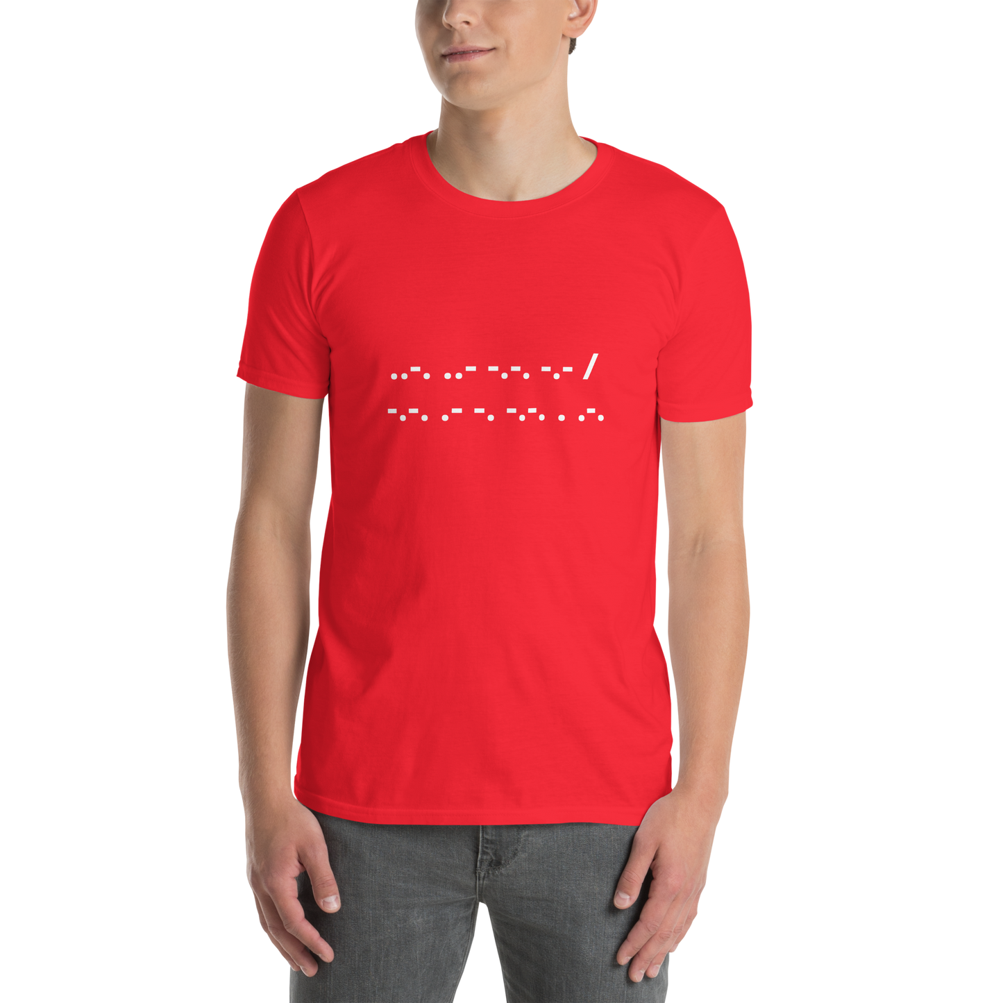 F*ck Cancer | T-Shirt Morse Code Short-Sleeve Unisex Softstyle Cotton Support Mom Dad Sister Brother