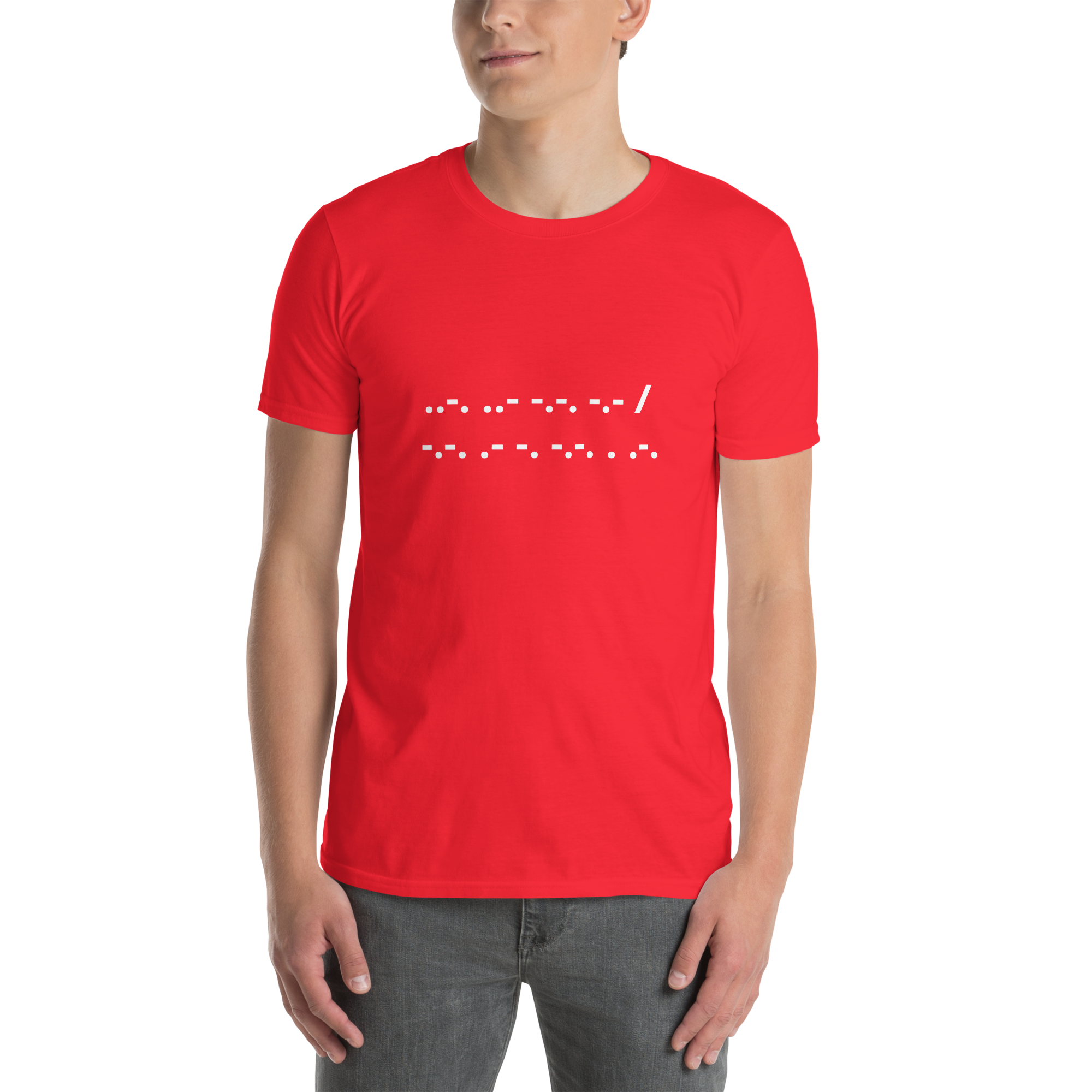 F*ck Cancer | T-Shirt Morse Code Short-Sleeve Unisex Softstyle Cotton Support Mom Dad Sister Brother