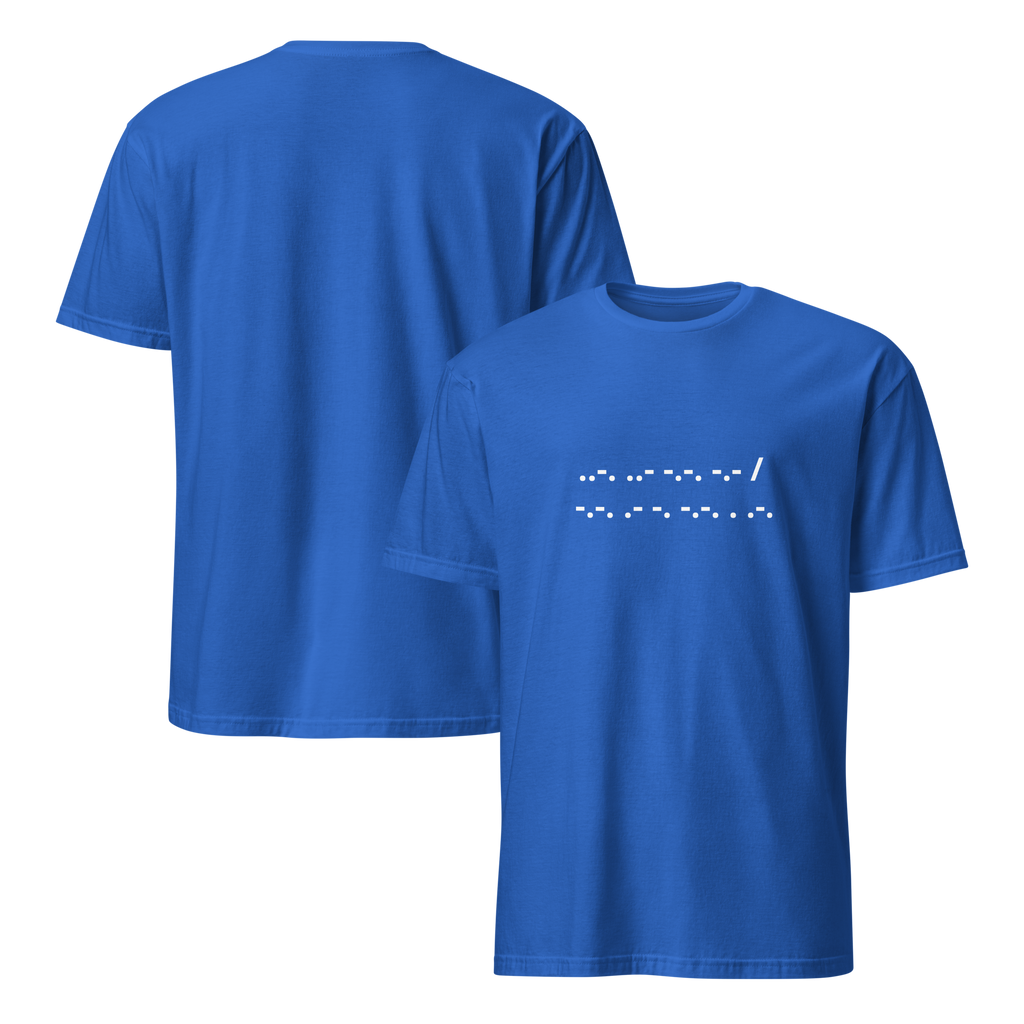 F*ck Cancer | T-Shirt Morse Code Short-Sleeve Unisex Softstyle Cotton Support Mom Dad Sister Brother