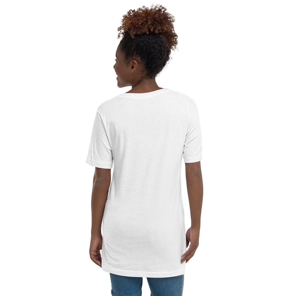 F*ck Cancer | Classic White T-Shirt Morse Code Short-Sleeve Unisex V-Neck Cotton Support Mom Dad Brother Sister Aunt Uncle Wife Husband Son Daughter