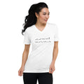 F*ck Cancer | Classic White T-Shirt Morse Code Short-Sleeve Unisex V-Neck Cotton Support Mom Dad Brother Sister Aunt Uncle Wife Husband Son Daughter