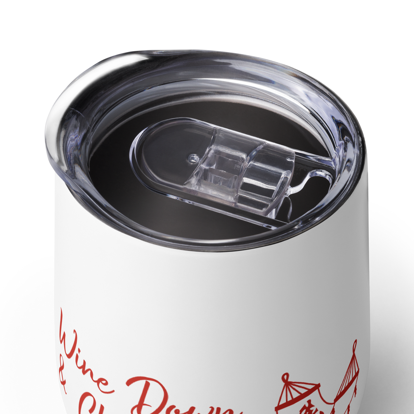 Stainless Steel Wine Tumbler Wine Down Chill Out Hammock Double Walled Cup Women Friends Girlfriend Coworker Wine Clubs Funny Saying Gift 12 oz