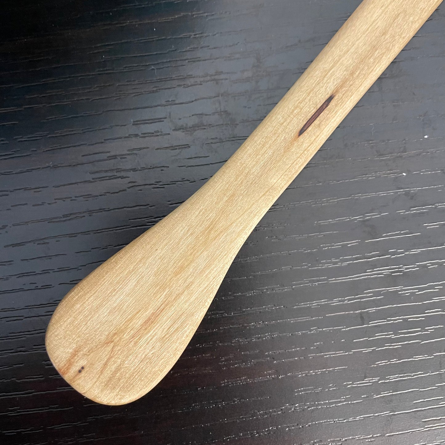 Small Narrow Rounded Spatula Sassafras 9.75" Reclaimed Wood Kitchen Utensil Handmade Charcuterie