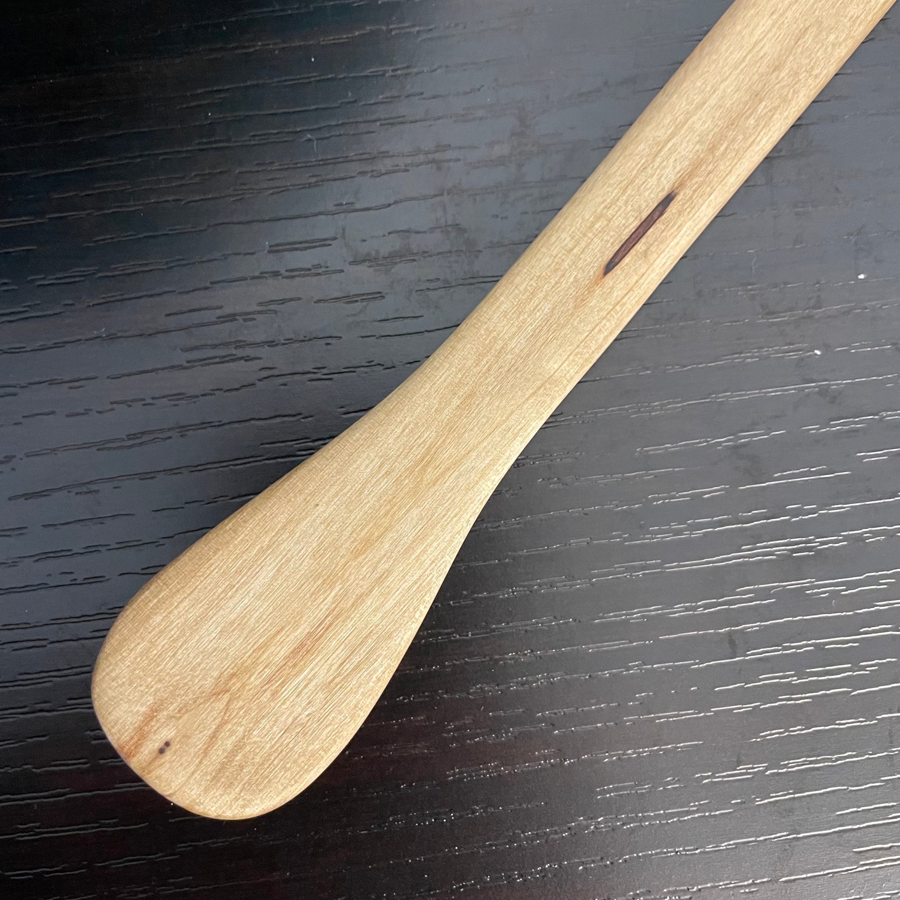 Small Narrow Rounded Spatula Sassafras 9.75" Reclaimed Wood Kitchen Utensil Handmade Charcuterie