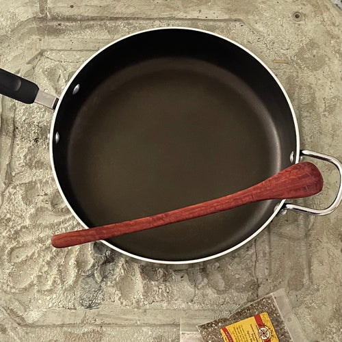 Medium Curved Spatula Red Gum 13.25" Reclaimed Wood Kitchen Utensil Handmade Charcuterie