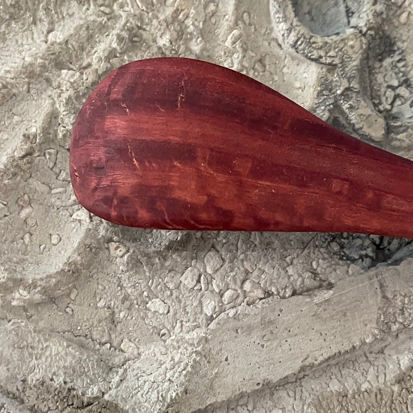 Medium Curved Spatula Red Gum 13.25" Reclaimed Wood Kitchen Utensil Handmade Charcuterie
