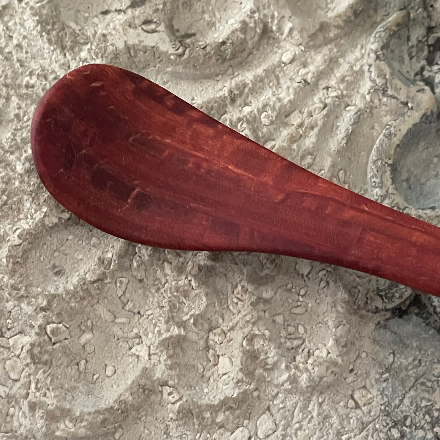 Medium Curved Spatula Red Gum 13.25" Reclaimed Wood Kitchen Utensil Handmade Charcuterie