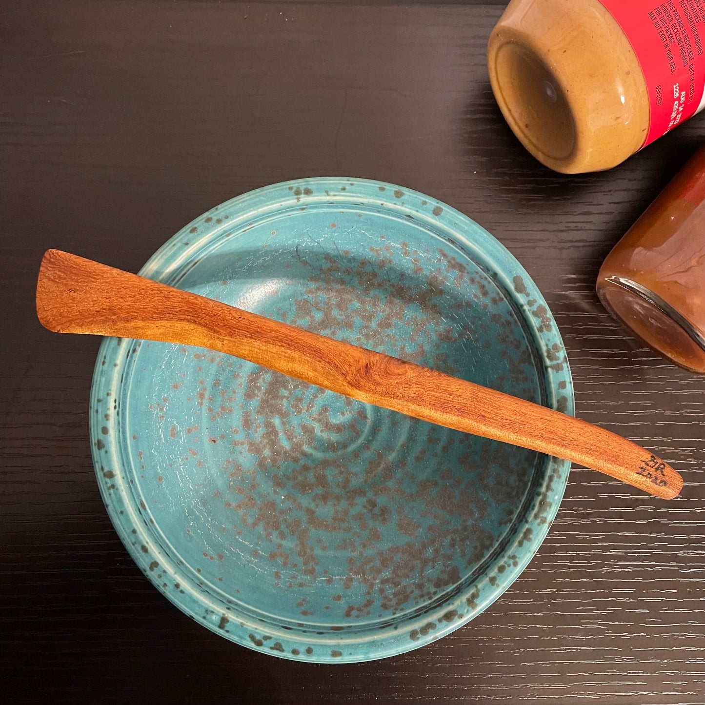 Mesquite Small Spreader Narrow Blade 9" Reclaimed Wood Kitchen Utensil Handmade Charcuterie
