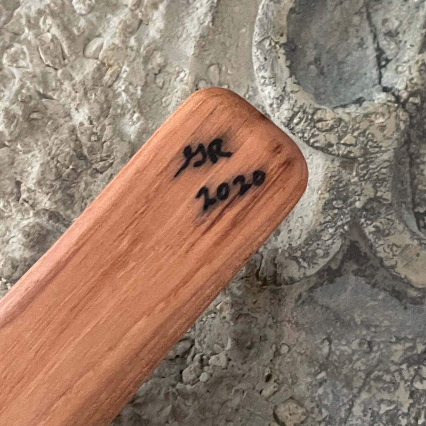 Small Rounded Spatula Oak 10" Reclaimed Wood Kitchen Utensil Handmade Charcuterie