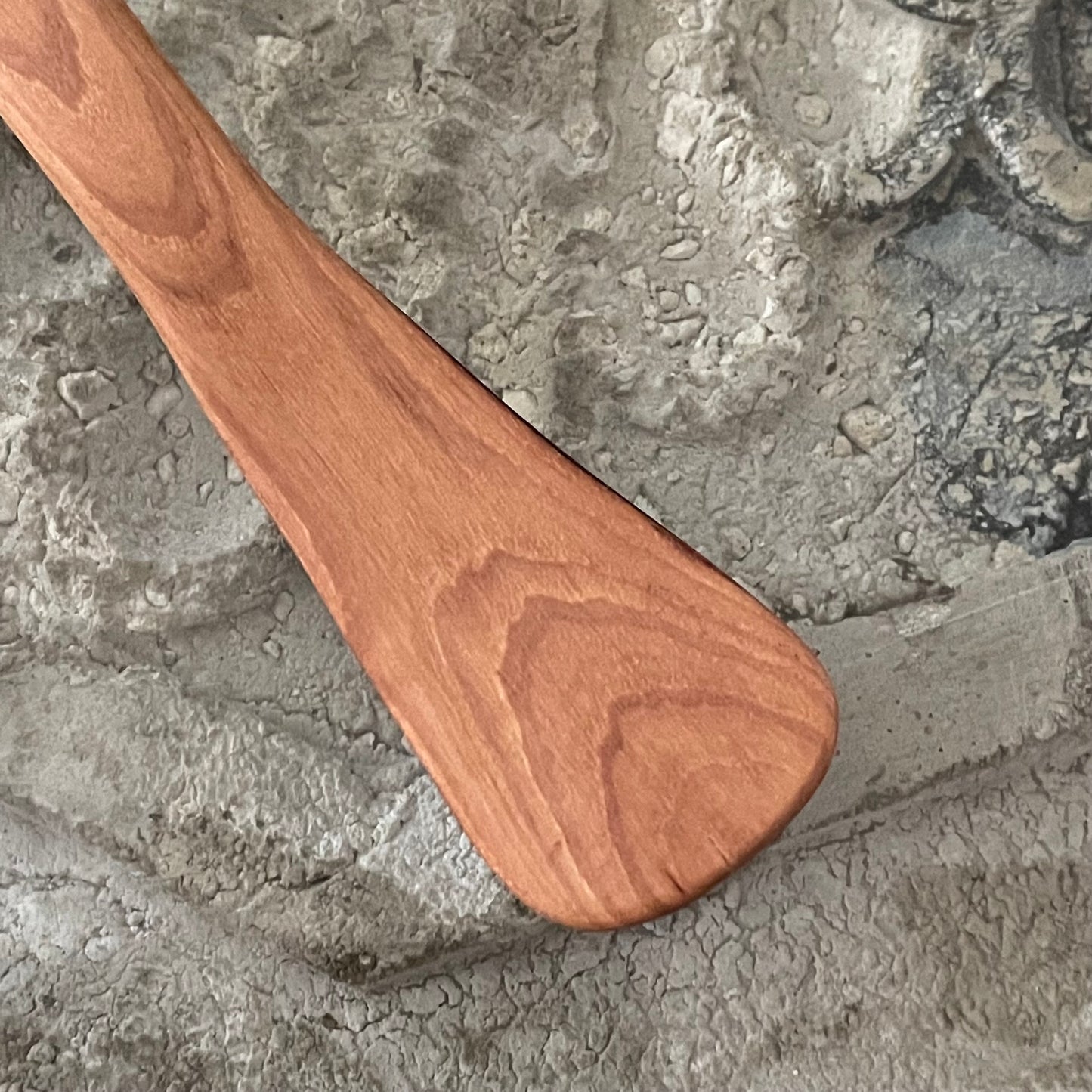 Small Rounded Spatula Oak 10" Reclaimed Wood Kitchen Utensil Handmade Charcuterie