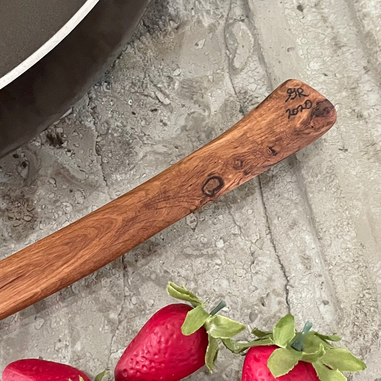 Large Angled Spatula Oak 15" Reclaimed Wood Kitchen Utensil Handmade Charcuterie