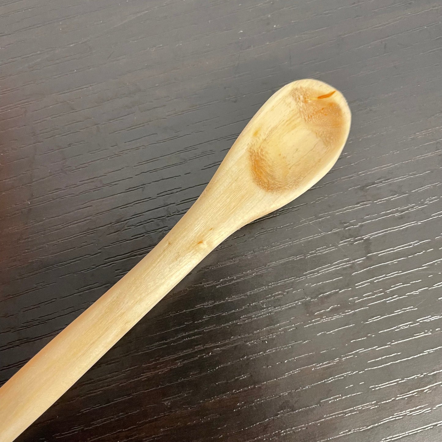 Handmade Small Narrow Blade Wooden Spoon, Aspen 9.75"