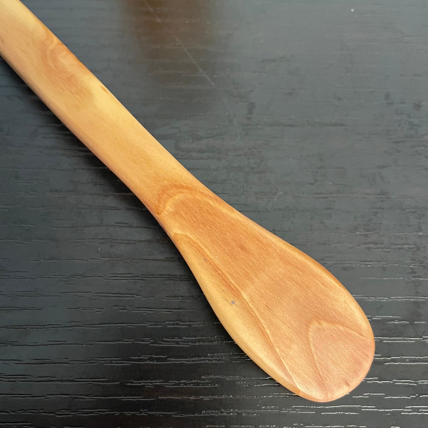 Small Rounded Spatula Huckleberry 9.5" Reclaimed Wood Kitchen Utensil Handmade Charcuterie