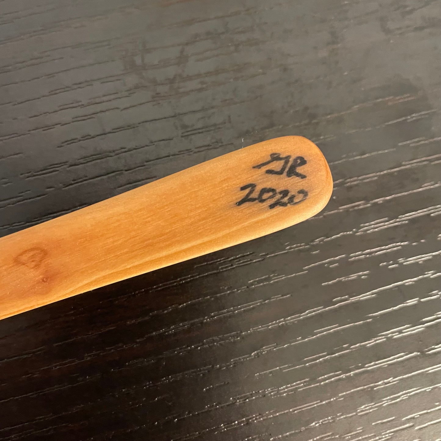 Small Rounded Spatula Huckleberry 9.5" Reclaimed Wood Kitchen Utensil Handmade Charcuterie