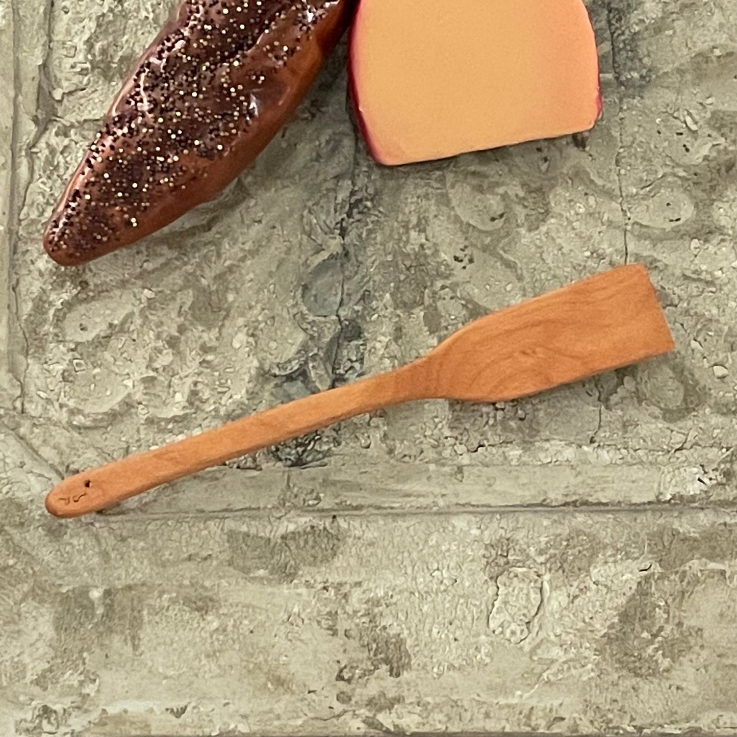 Medium Flat Spatula Flipper Maple 11.25" Reclaimed Wood Kitchen Utensil Handmade Pancakes Omelets