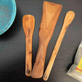 3 Piece Set Handmade Wooden Kitchen Utensil Set, Cherry